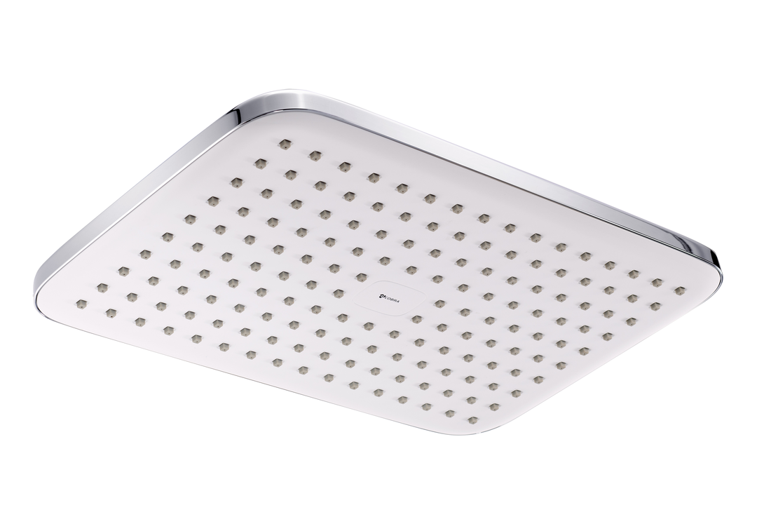 Cobra Breathe Showerhead Rectangular White